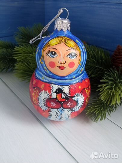 Елочная игрушка матрёшка