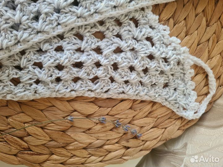 Вязаная косынка летняя