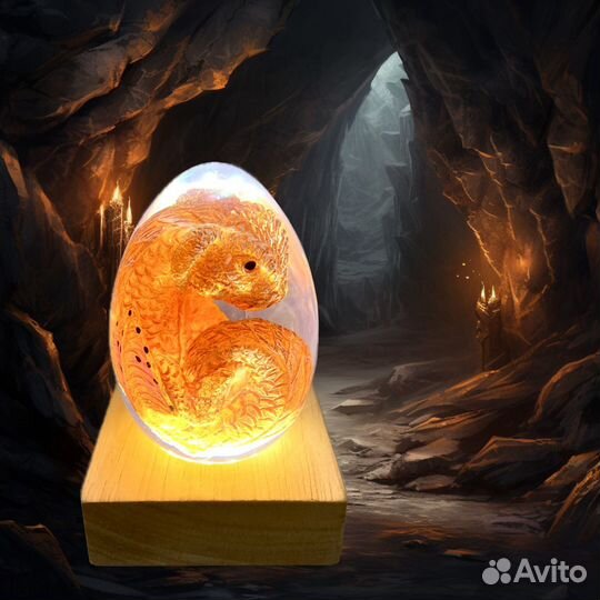 Яйцо дракона сувенир ночник (новые)