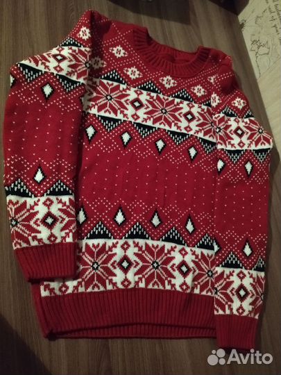 Скандинавский свитер, новогодний (новый)