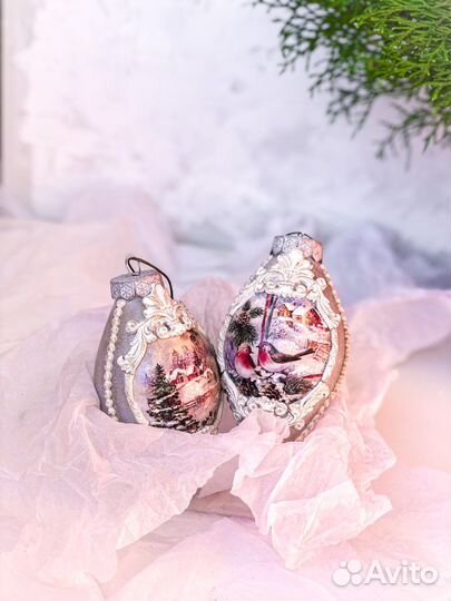 Елочные игрушки ручной работы