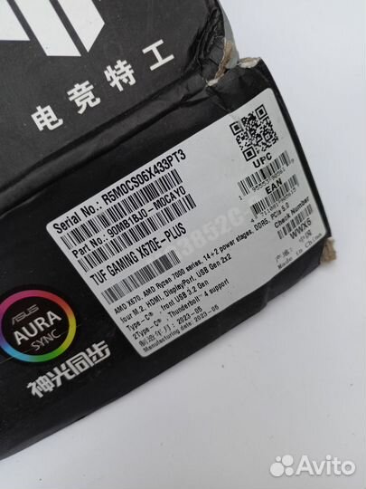 Мат.плата asus TUF gaming X670E-plus, нерабочая