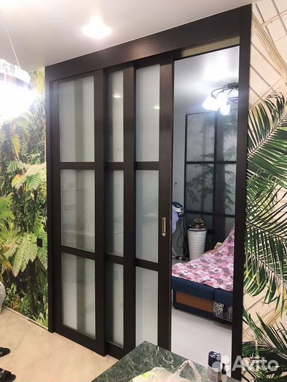 Стеклянная перегородка