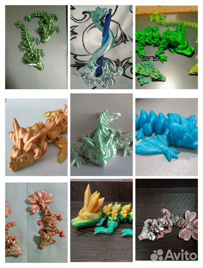 Дракон на 3d принтере