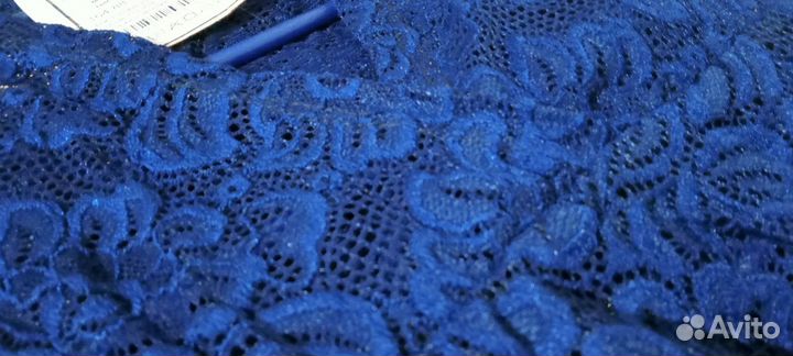 Туника парео темно-синее кружево