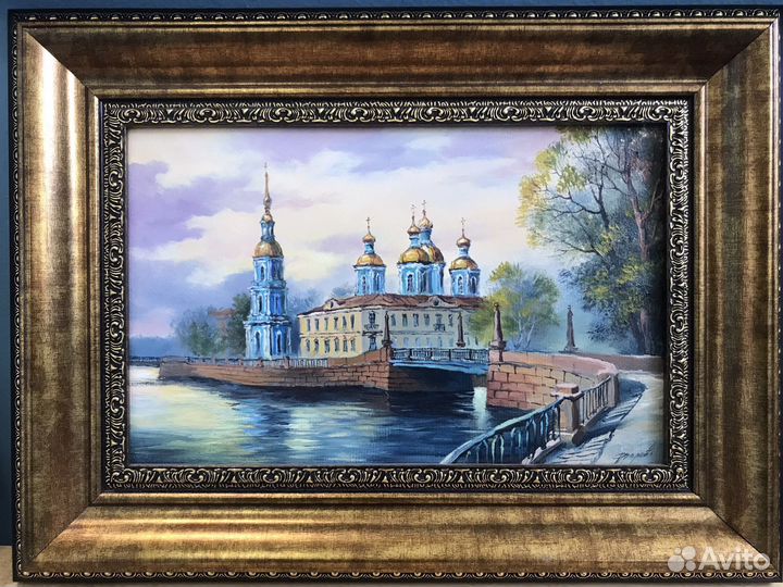 Вид Санкт-Петербурга. Холст-масло