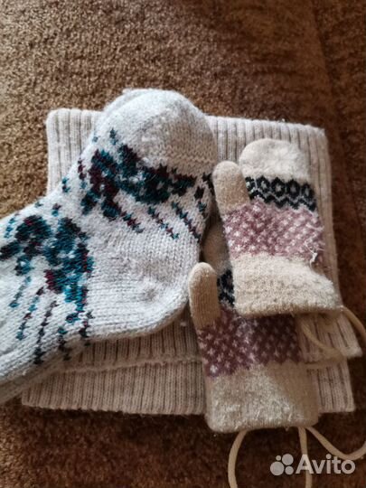 Комплект шапка и снуд