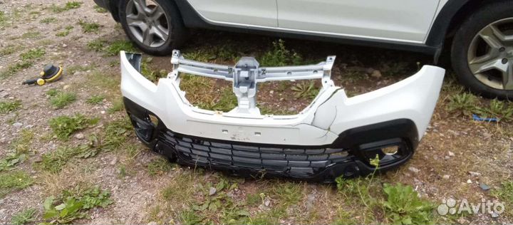 Бампер передний renault logan 2 stepway