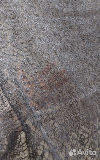 Шаль вязаная натуральная