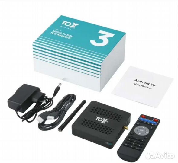 Тв-приставка TOX 3 + прошивка ATV + приложения
