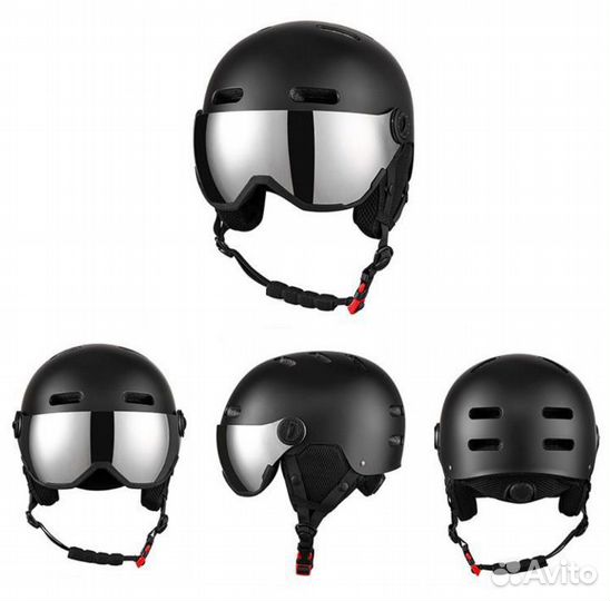 Горнолыжные очки со шлемом