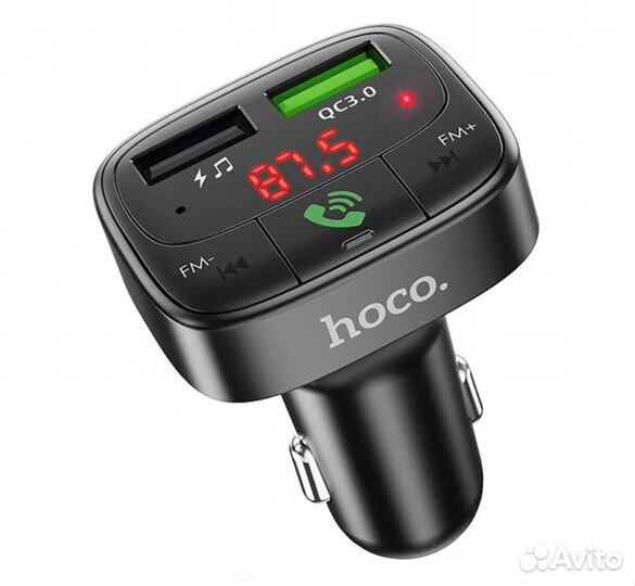 Фм модулятор (трансмиттер) hoco E59 c bluetooth