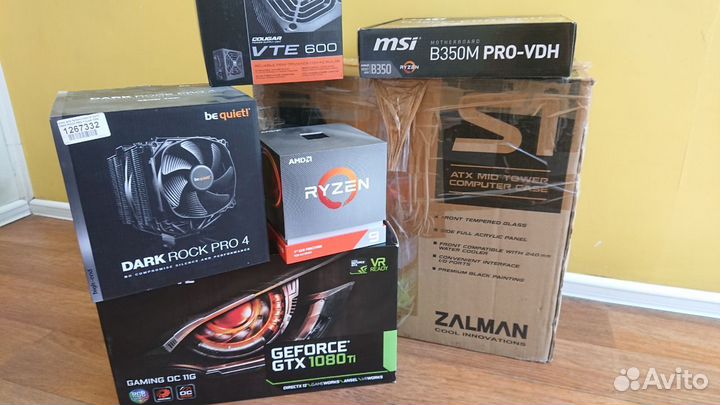 Игровой системник на Ryzen 7 pro (16gb+ssd+1080Ti)