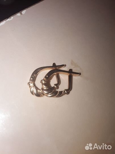 Золотые серьги 583