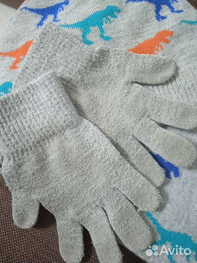 Шапка+снуд+перчатки