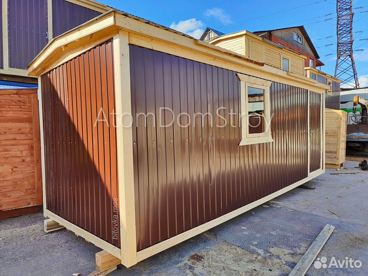 Бытовка деревянная утепленная с электрикой