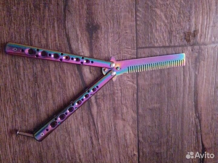 Нож бабочка расческа