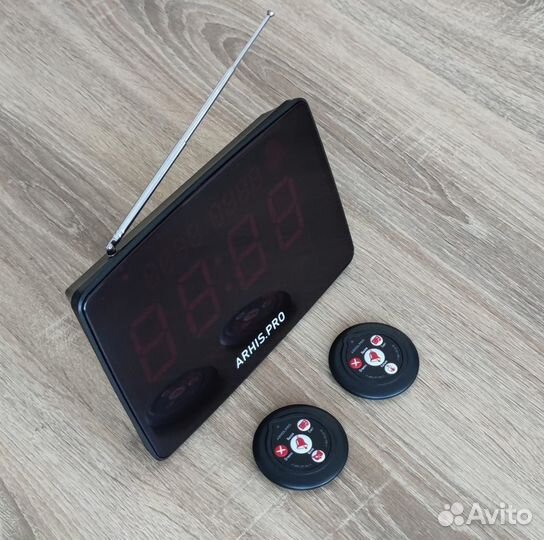 Кнопка вызова официанта Слим табло Инфо русское