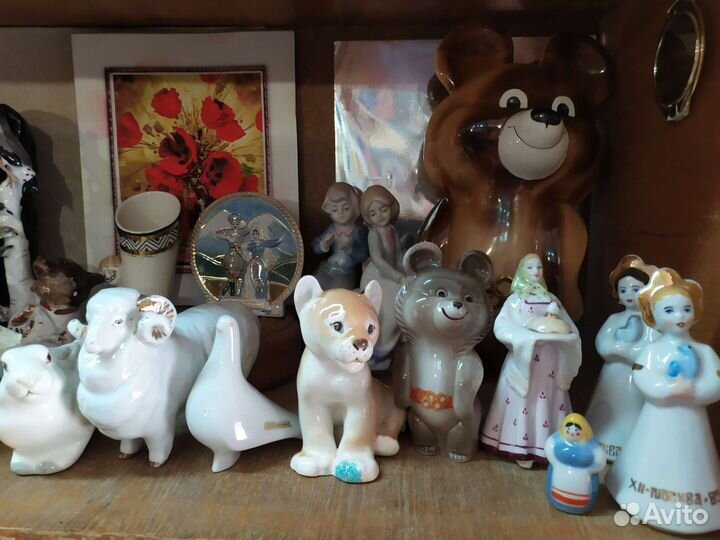 СССР фарфоровые фигурки животные лфз