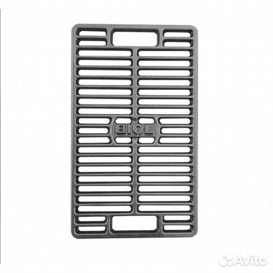 Решетка для гриля чугунная, 42х25 см, с 2 ручками