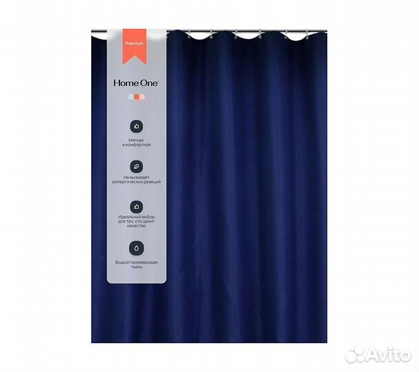 Штора для ванной Home One NEW Waffle, 180х180, пол