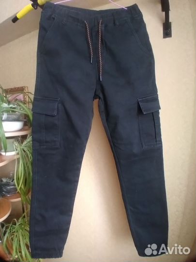 Брюки джоггеры утеплённые