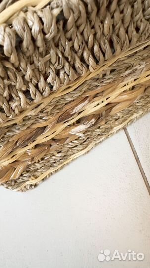 Сундук корзина короб плетеный с крышкой