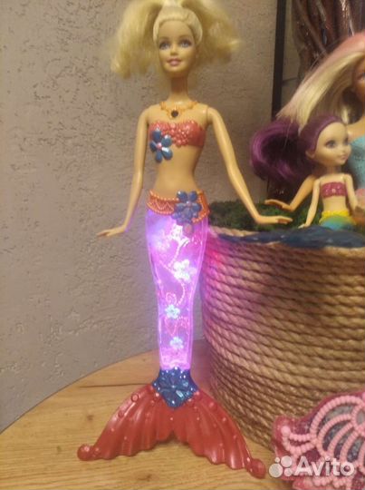 Куклы Барби русалочки, лошадка беби борн