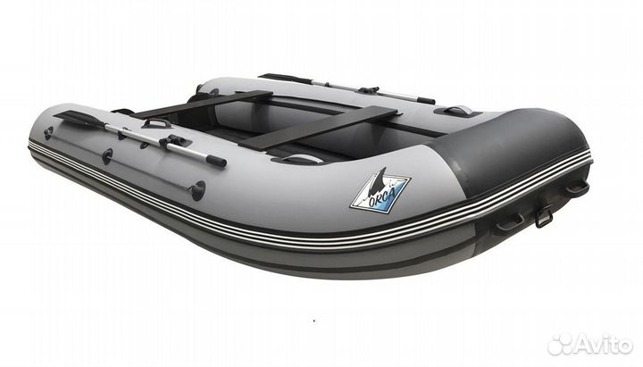 Лодка orca 420 нд серая