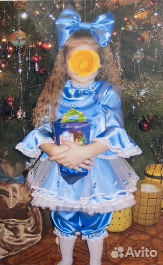 Карнавальный Костюм кукла Мальвина для девочки
