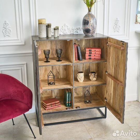 Комод деревянный серый для дома