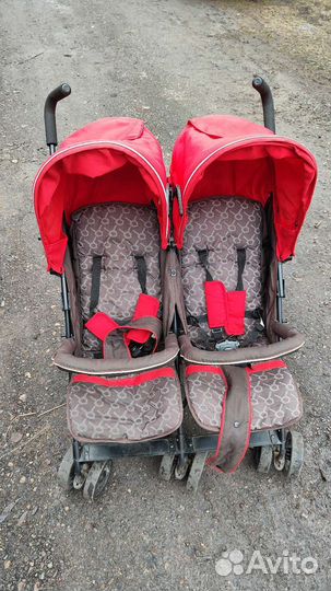 Коляска трость для двойни