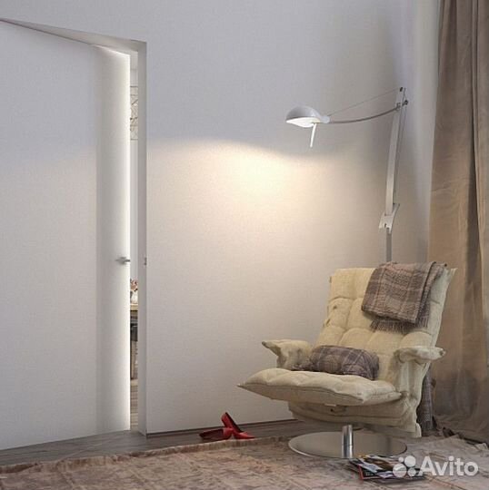 Скрытые межкомнатные двери под отделку