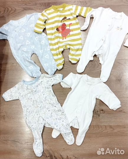 Пакет вещей на новорожденного мальчика 50- 62