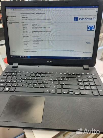 Ноутбук acer Intel Celeron CPU N2840