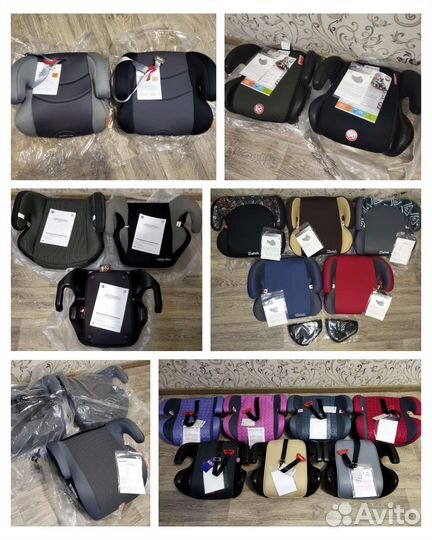 Бустер - автокресло новый, с адаптером и без