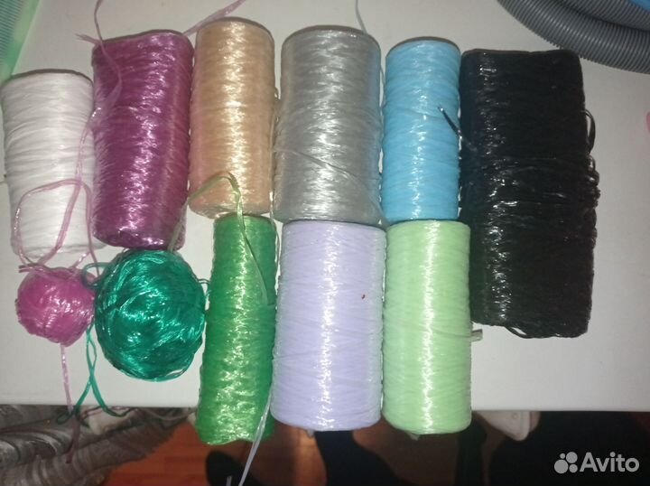 Нитки для вязания мочалок