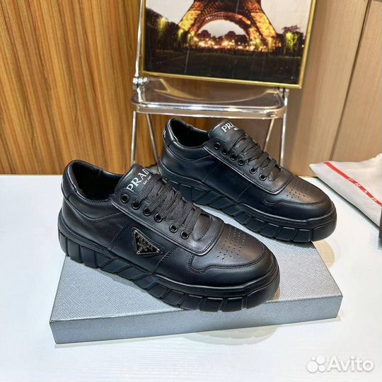 Кроссовки мужские кожаные Prada 39-45