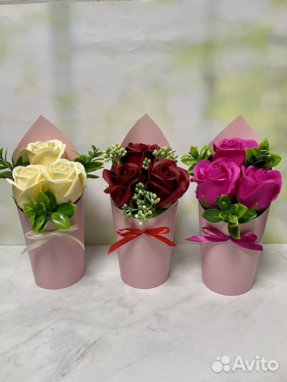 Букет мыльных роз