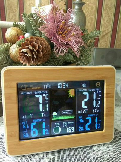 Метостанция FanJu (с прогнозом погоды)