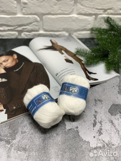 Пряжа пух норки вязание хобби