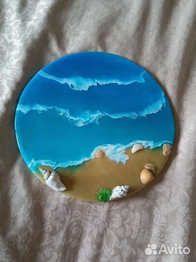 Картина из эпоксидной смолы море