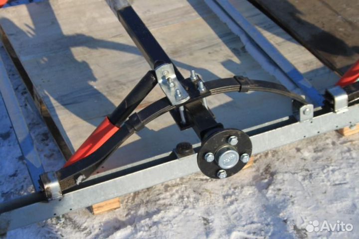 Ось прицепа мзса 817730.012 в сборе, 1500кг
