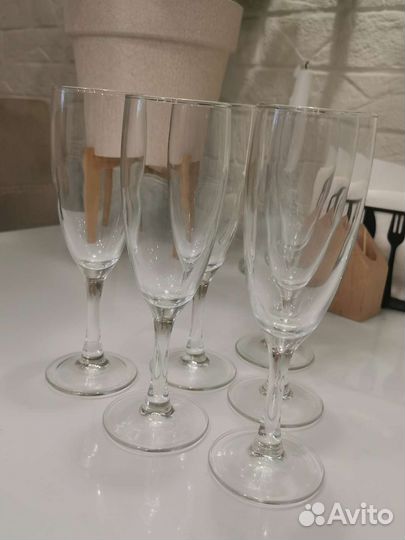 Новые Фужеры (бокалы) для шампанского