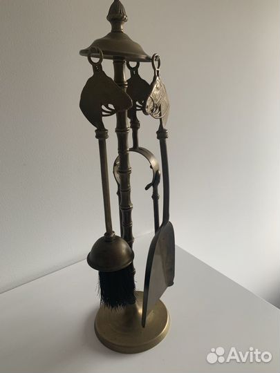 Каминный набор латунь винтаж