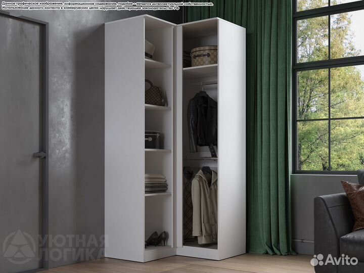 Шкаф распашной угловой Дева