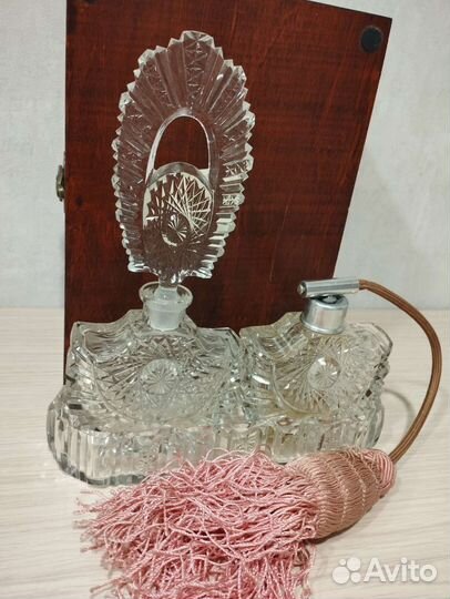 Хрусталь вазы,рюмки, графин, рог