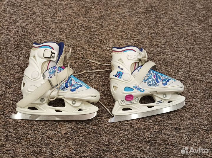 Коньки раздвижные размер 30-33