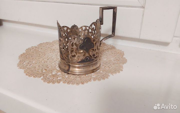 Подстаканник, серебро 875, Кубачинское