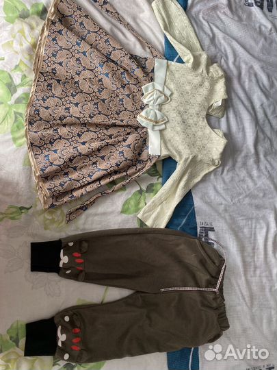 Детские вещи пакетом на девочку 98 104